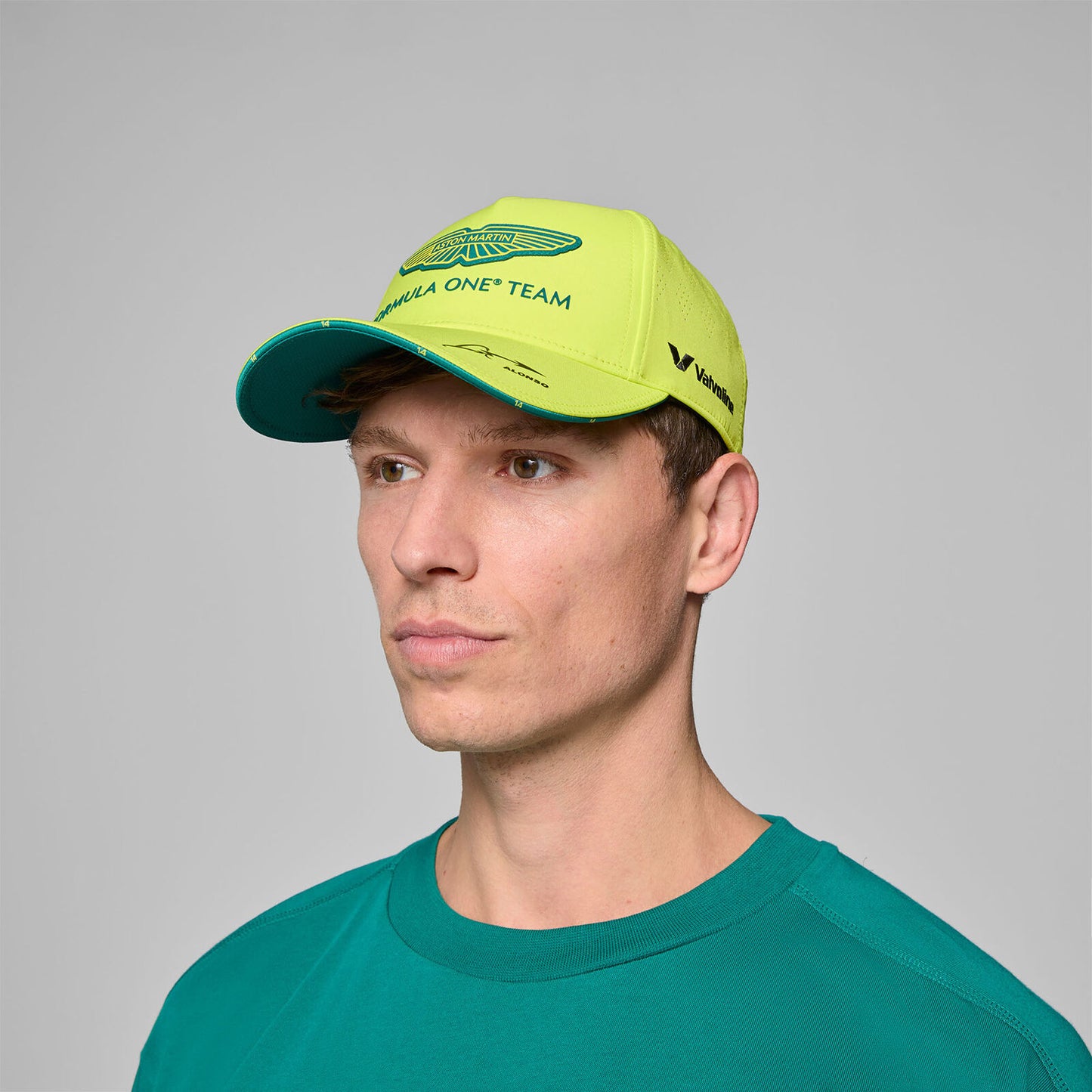 Aston Martin F1 Team 2025 Fernando Alonso Driver Cap - Lime