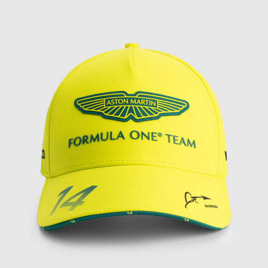 Aston Martin F1 Team 2025 Fernando Alonso Driver Cap - Lime