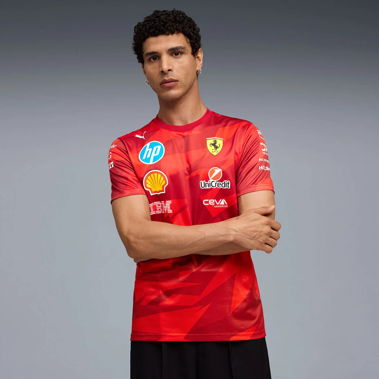 Scuderia Ferrari F1 PUMA 2025 Las Vegas GP Team T-shirt