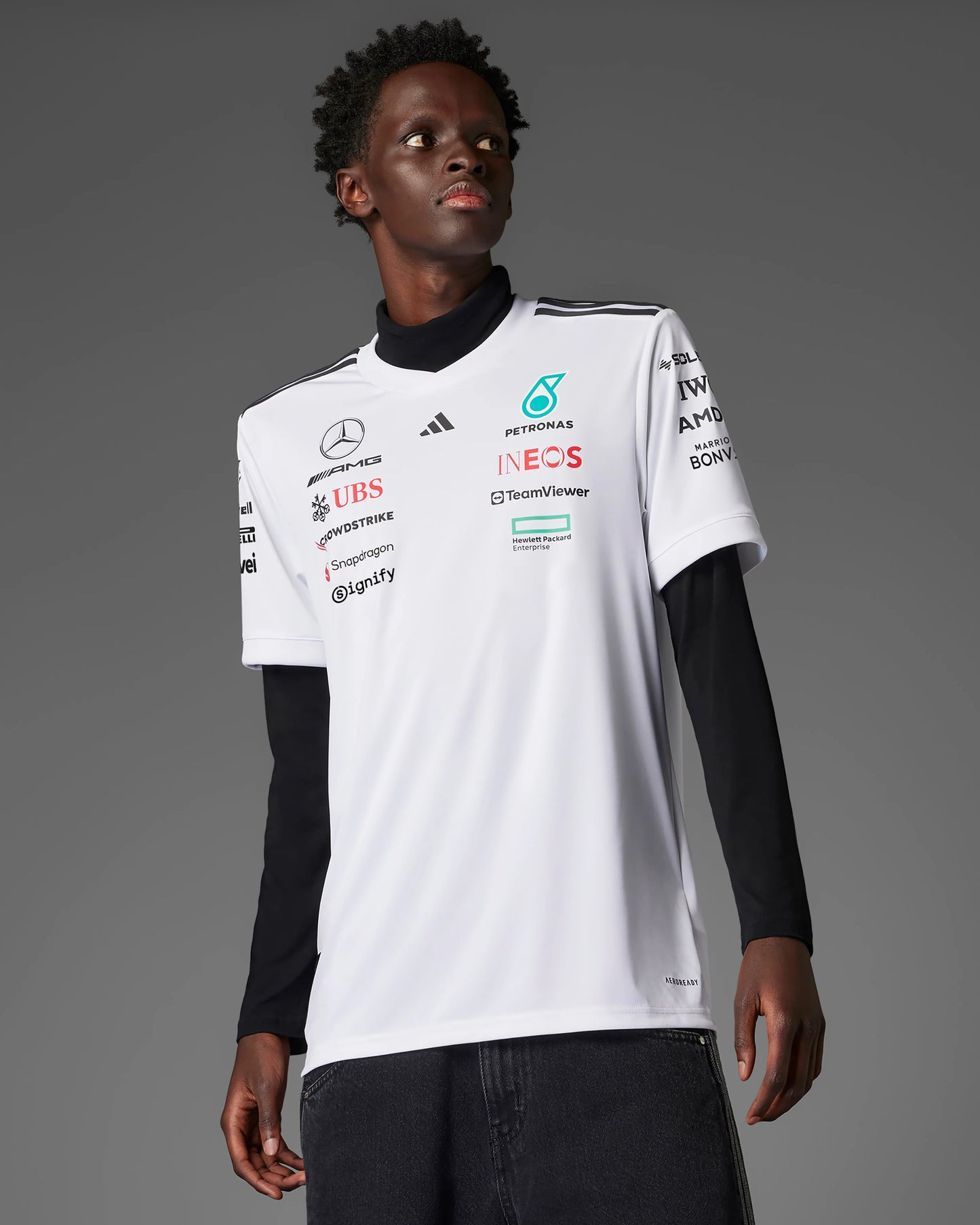 Mercedes-AMG F1 2025 Team Driver Jersey - White