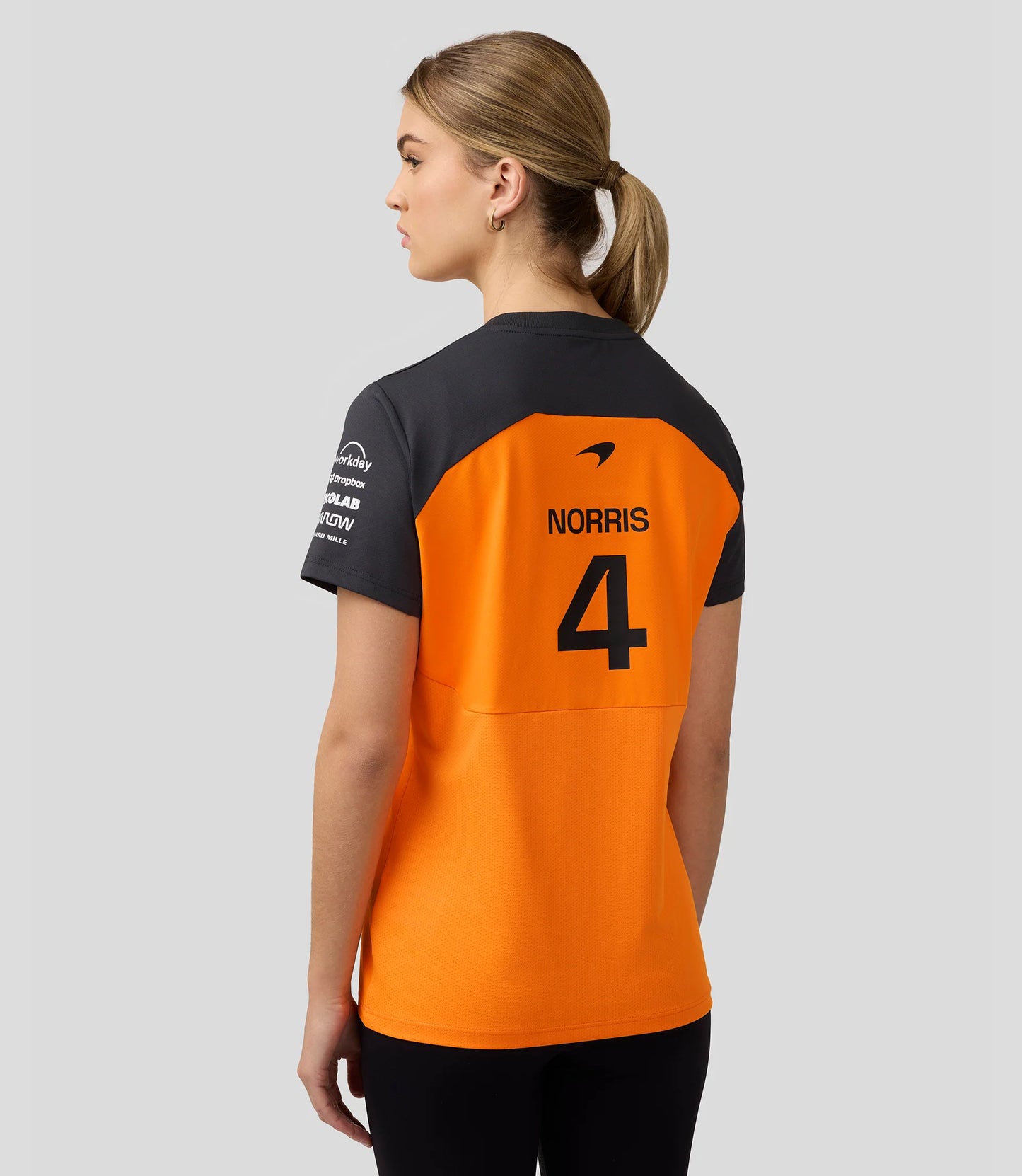 McLaren F1 2025 Women's Lando Norris Team T-Shirt - PAPAYA