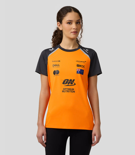 McLaren F1 2025 Women's Oscar Piastri Team T-Shirt - PAPAYA