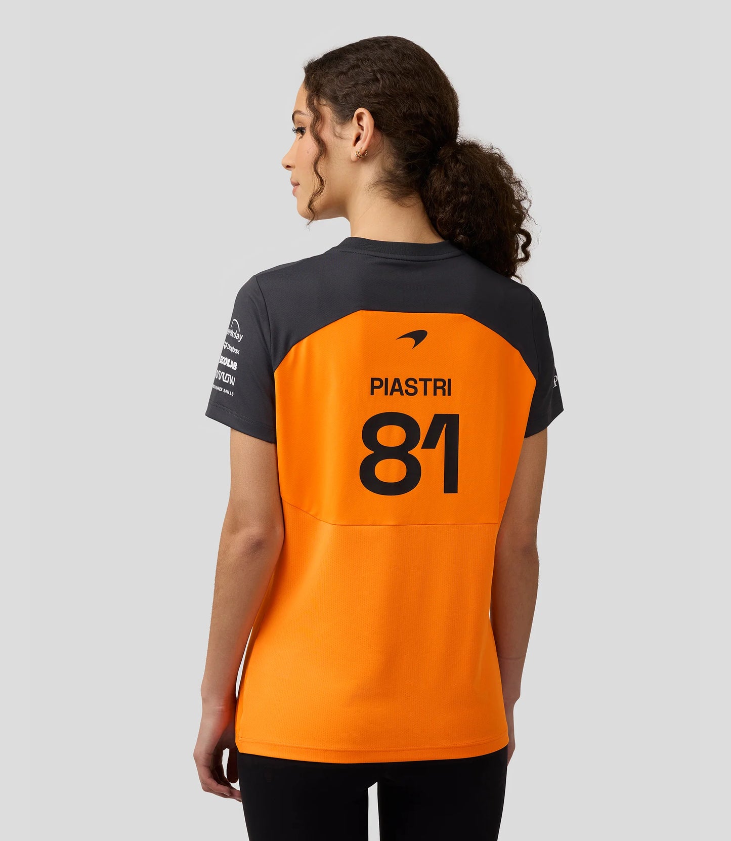 McLaren F1 2025 Women's Oscar Piastri Team T-Shirt - PAPAYA