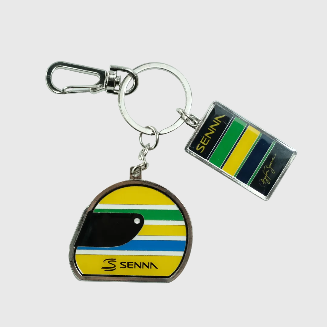 Ayrton Senna Helmet Keyring