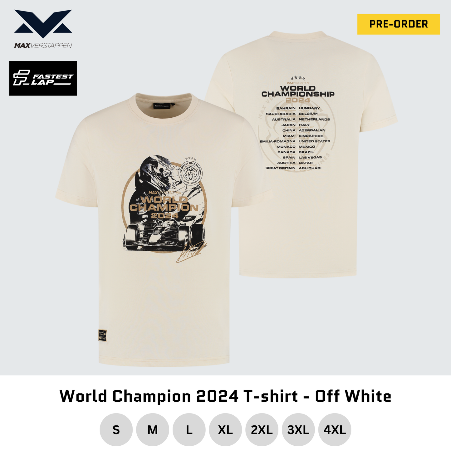 [Kids] World Champion 2024 T-shirt - Off White