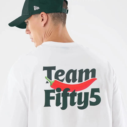 TEAM FIFTY5 Oversized Tee - White