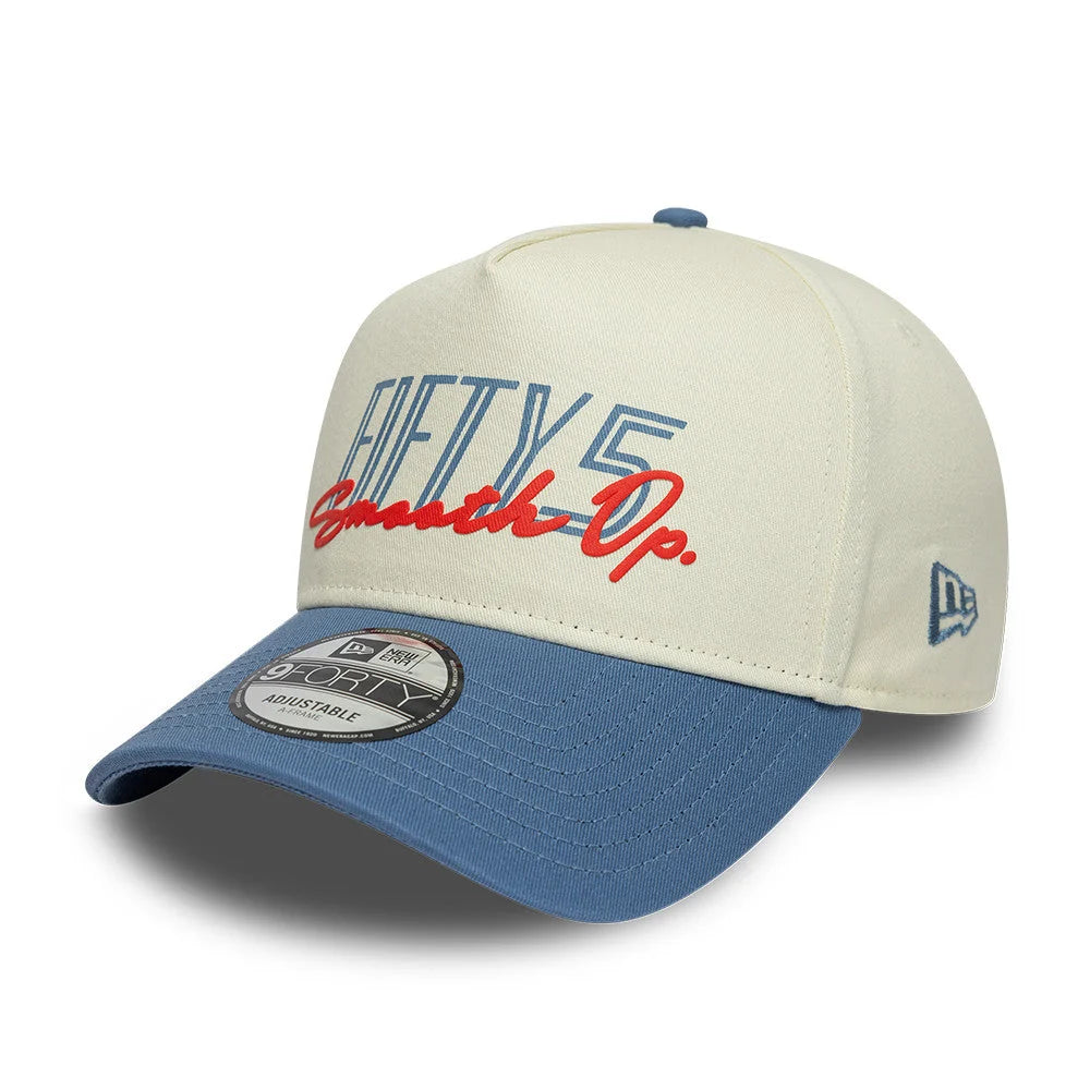 TEAM FIFTY5 Contrast Visor 9Forty Cap A-Frame - Chrome White