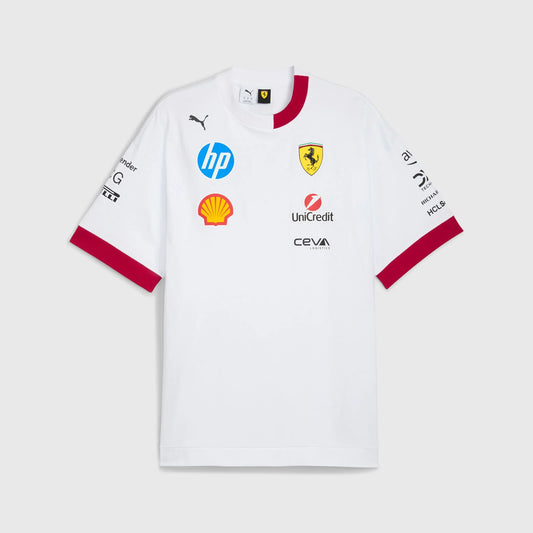 Scuderia Ferrari F1 PUMA 2025 Driver's Oversized T-shirt - White