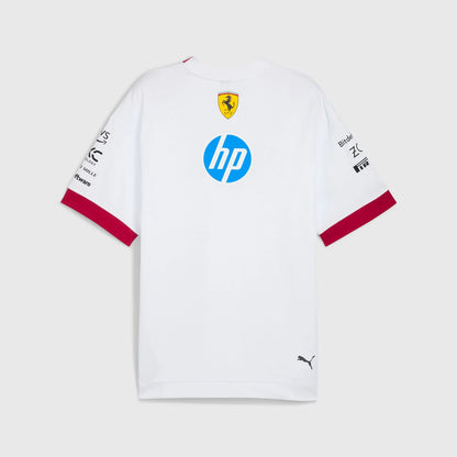 Scuderia Ferrari F1 PUMA 2025 Driver's Oversized T-shirt - White