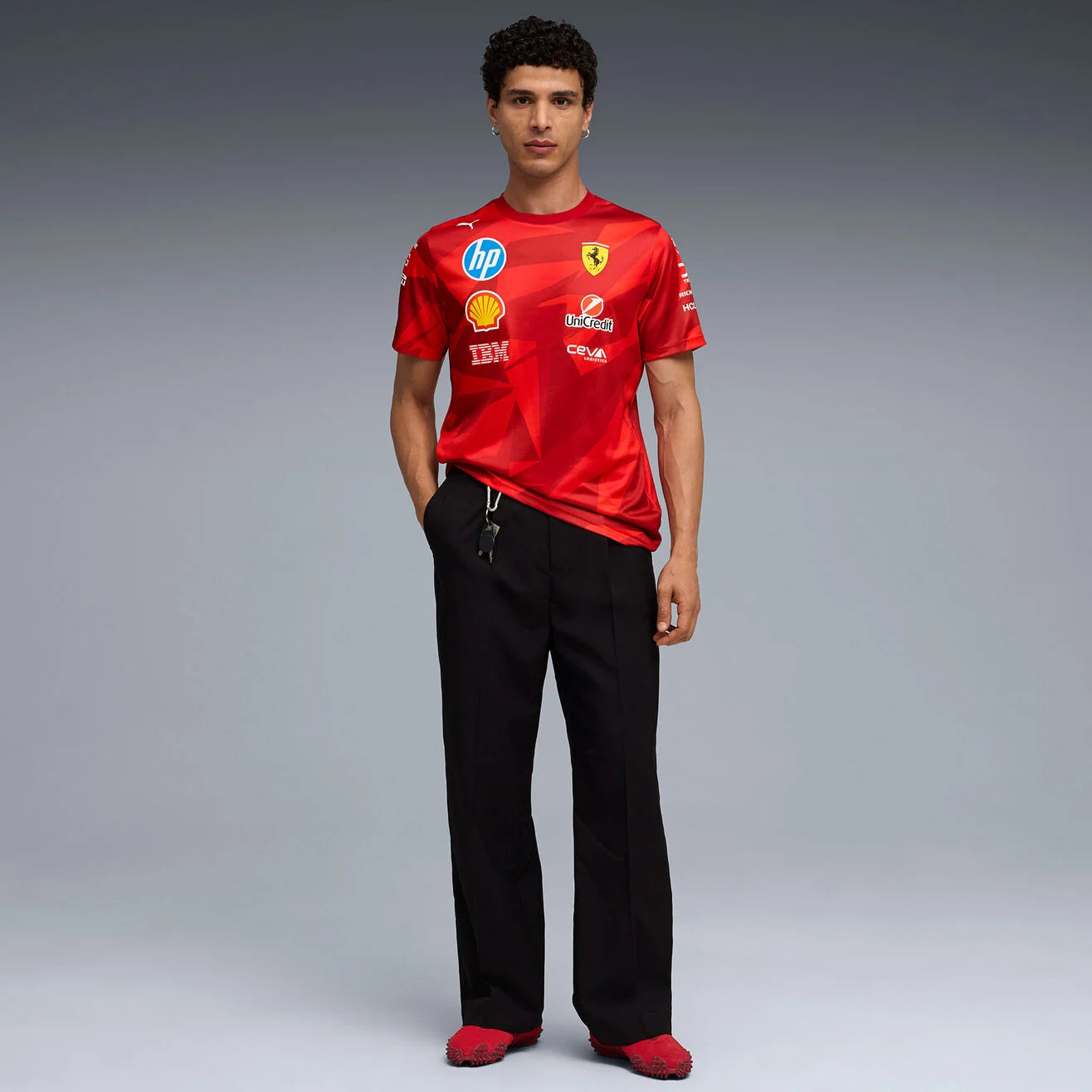 Scuderia Ferrari F1 PUMA 2025 Las Vegas GP Team T-shirt