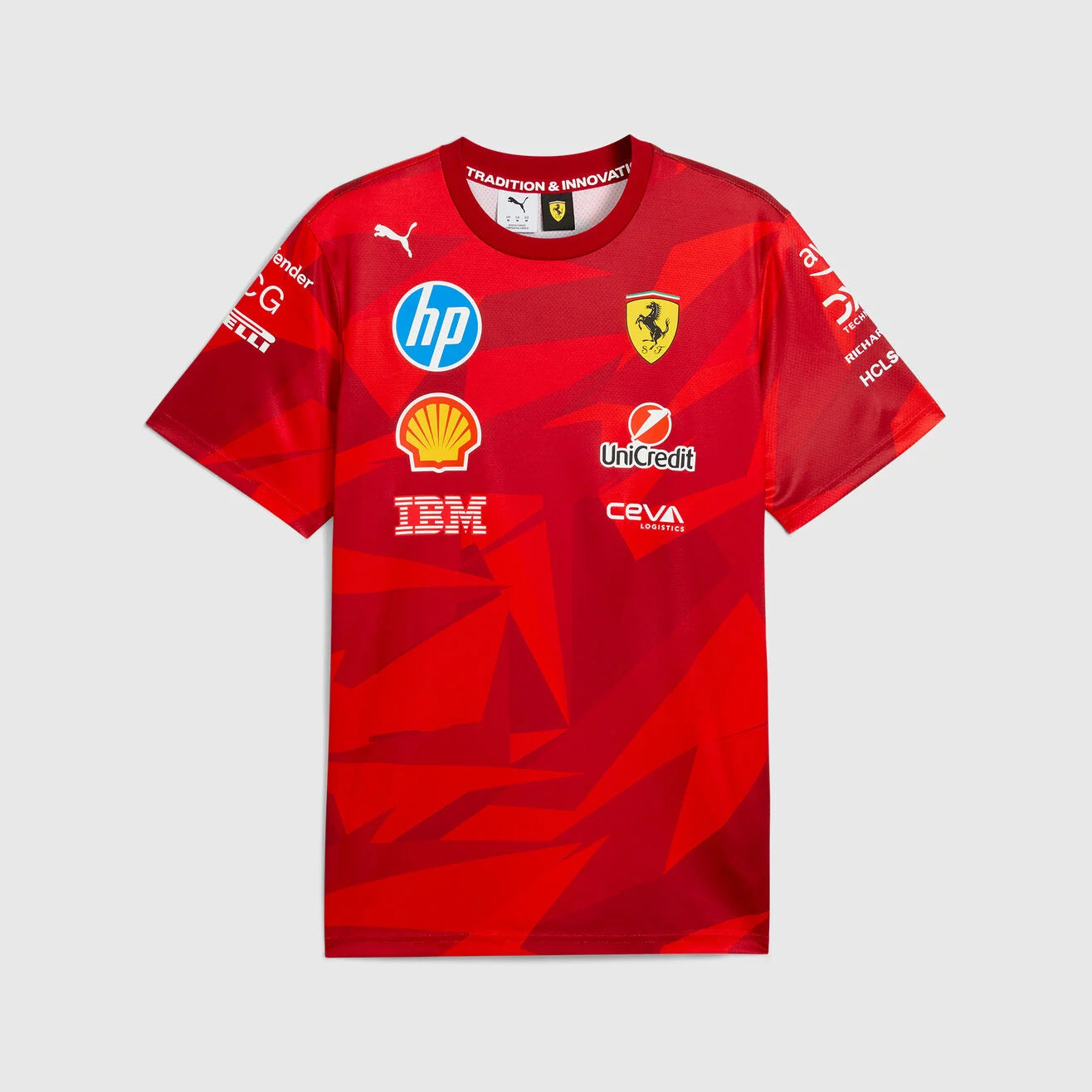 Scuderia Ferrari F1 PUMA 2025 Las Vegas GP Team T Shirt FASTEST LAP Pp 01