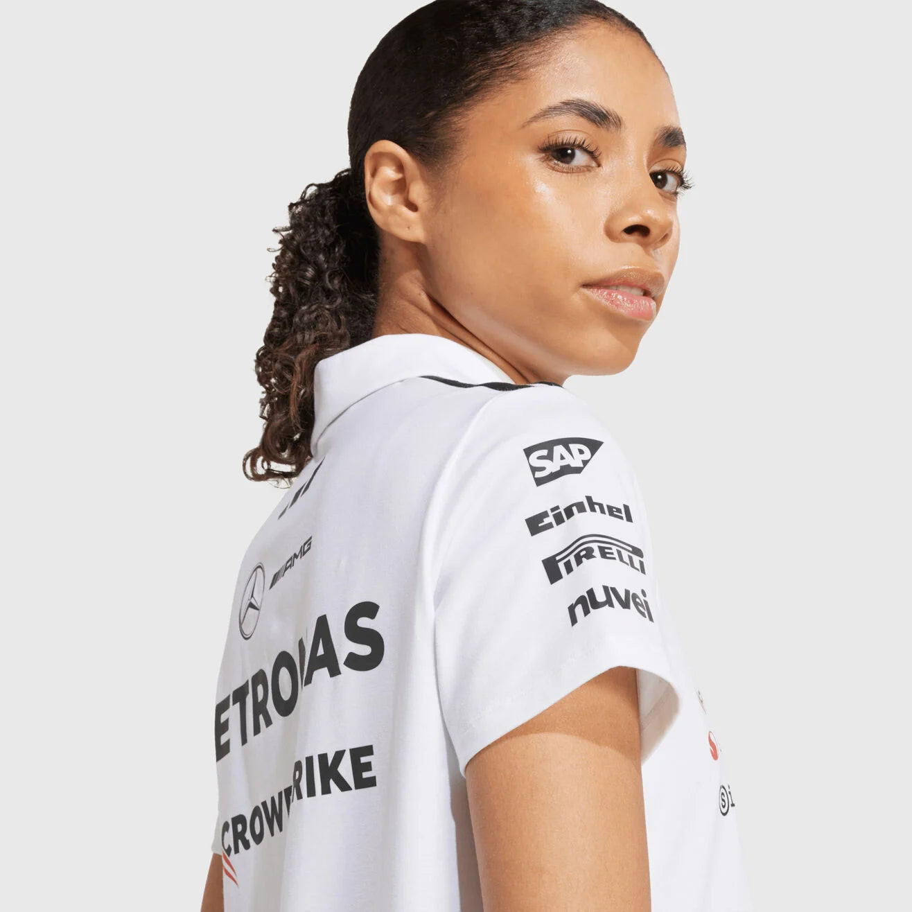 Mercedes-AMG F1 2025 Women's Team Polo - White