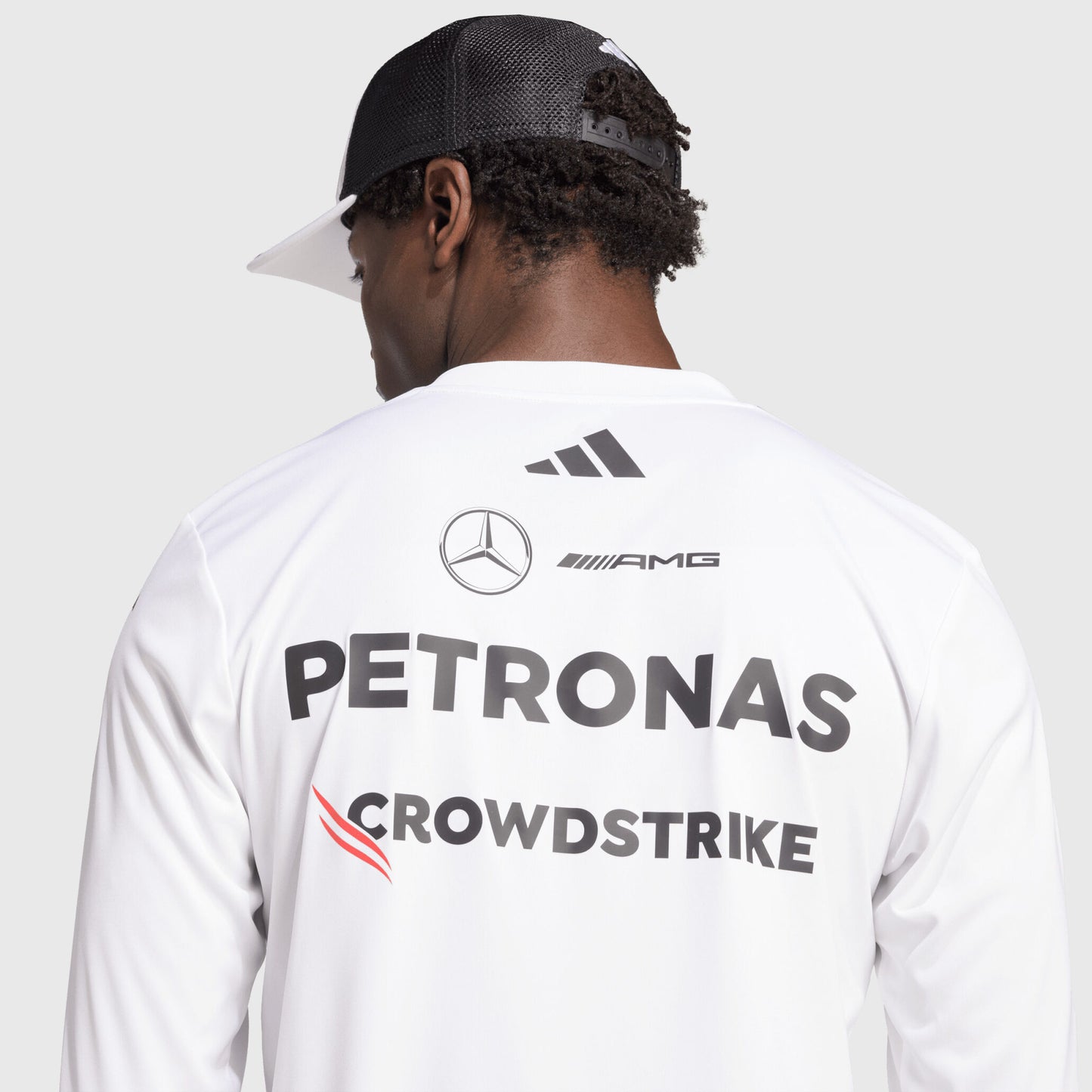 Mercedes-AMG F1 2025 Long Sleeve Driver Jersey - White