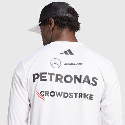 Mercedes-AMG F1 2025 Long Sleeve Driver Jersey - White