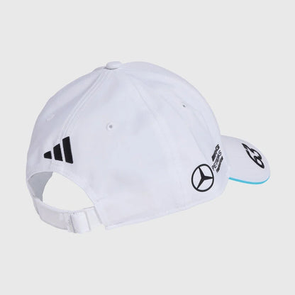 Mercedes-AMG F1 adidas 2025 Team George Russell Driver Cap - White