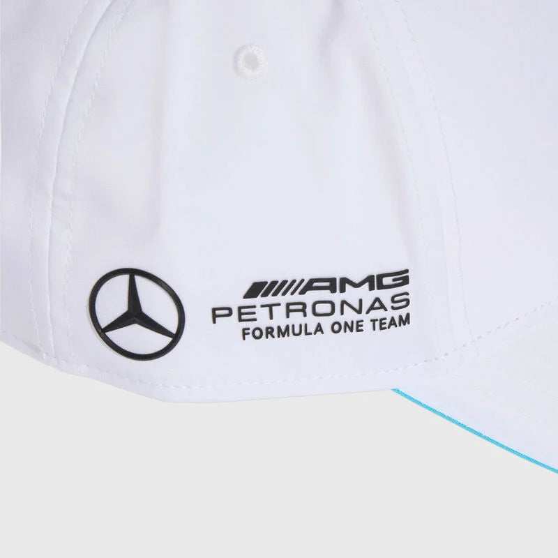 Mercedes-AMG F1 adidas 2025 Team George Russell Driver Cap - White