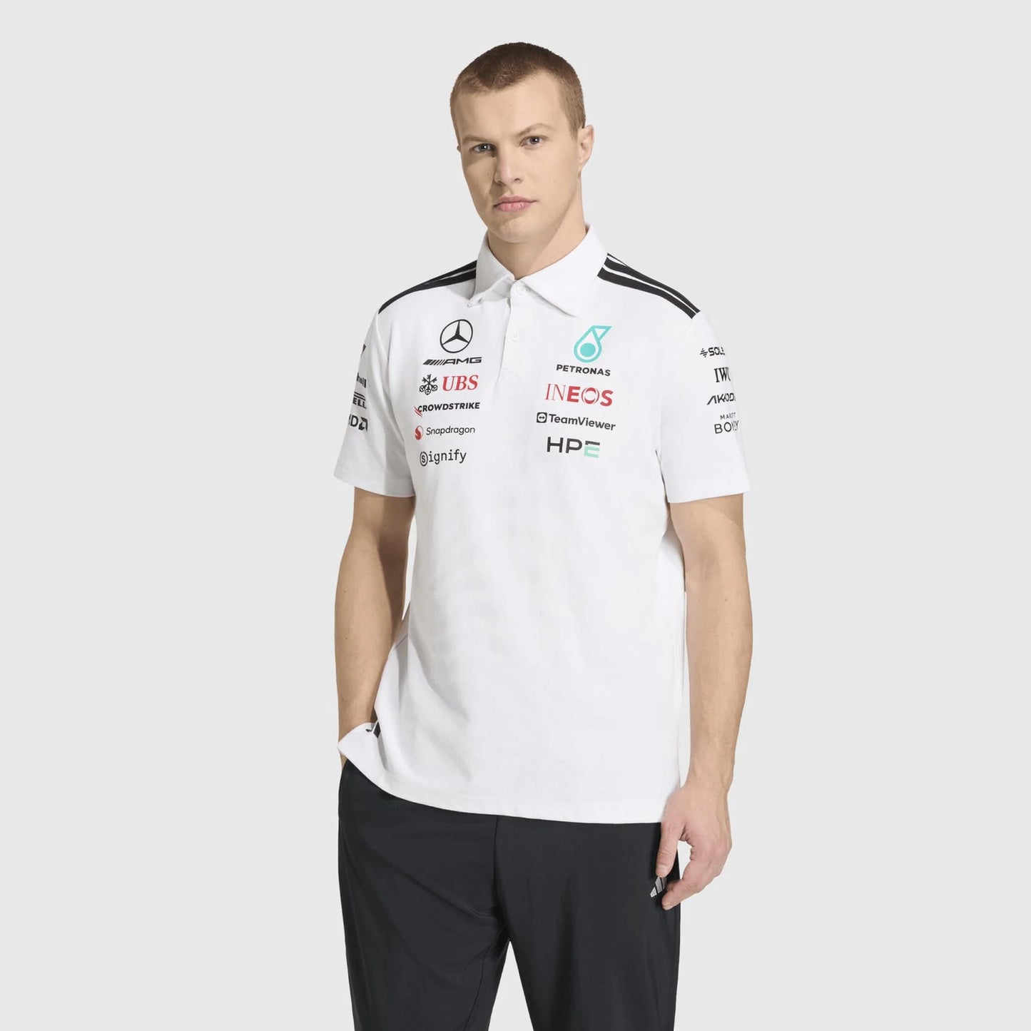 Mercedes-AMG F1 adidas 2026 Team Engineers Polo - White