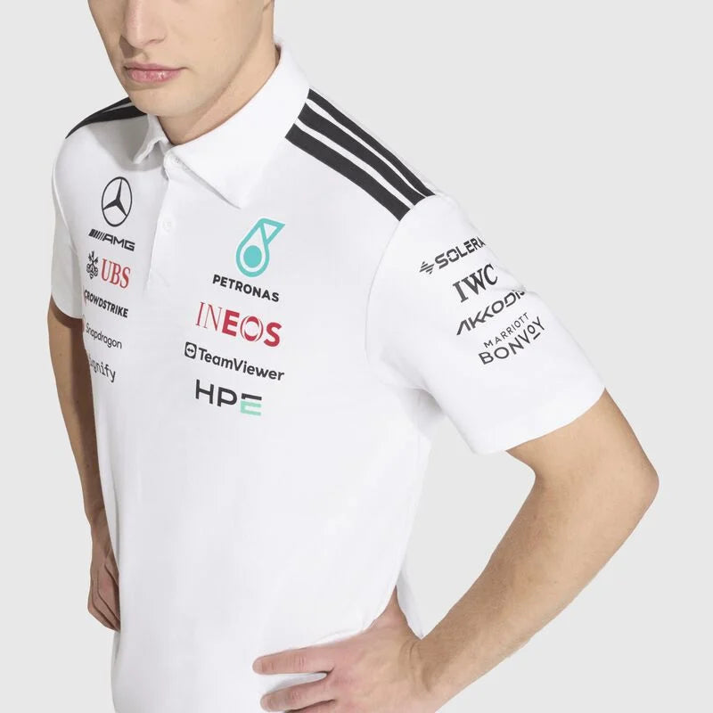 Mercedes-AMG F1 adidas 2026 Team Engineers Polo - White