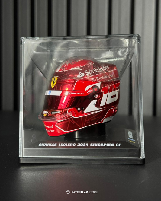 Scuderia Ferrari Charles Leclerc 2024 Singapore GP 1:5 Model Helmet