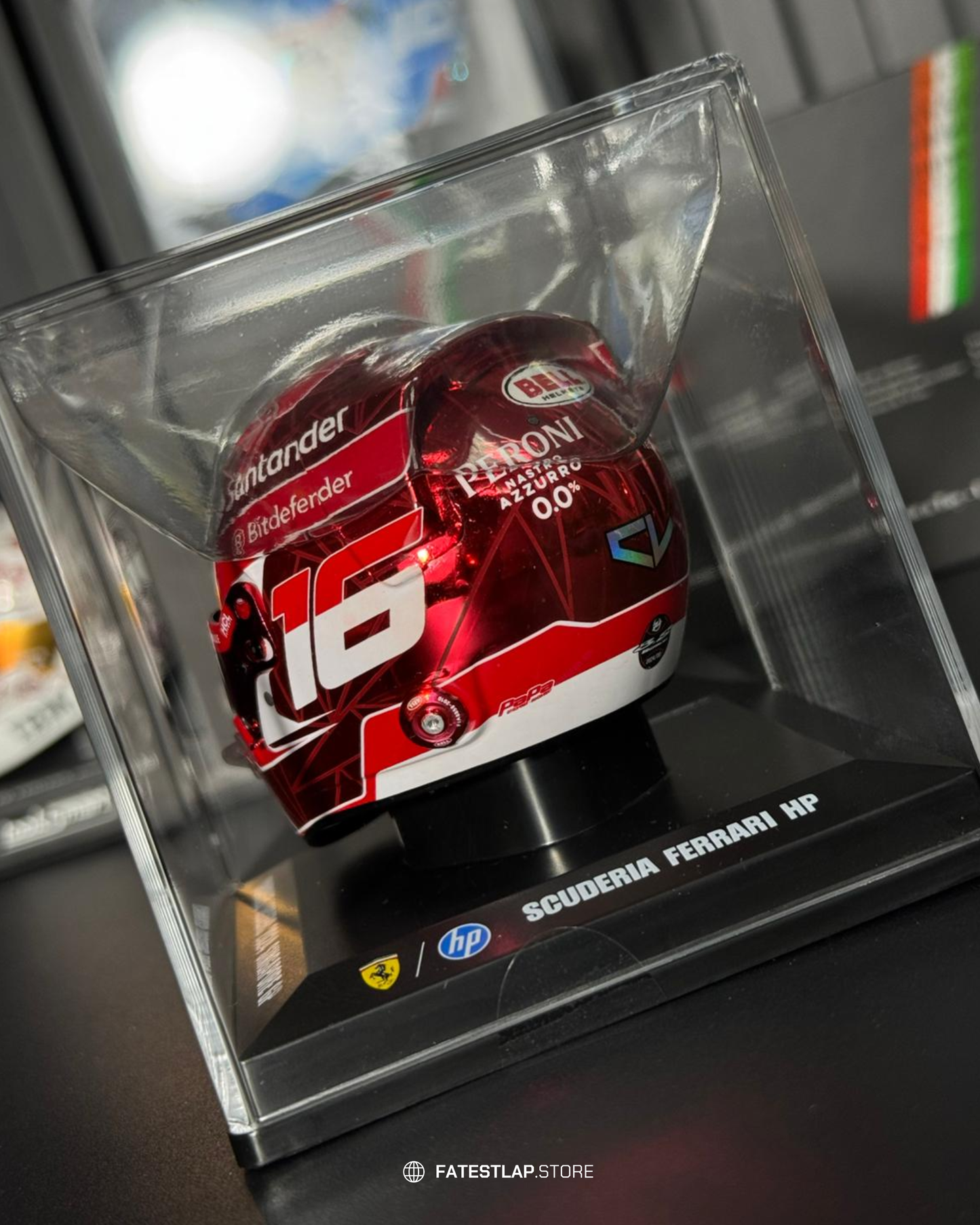 Scuderia Ferrari Charles Leclerc 2024 Singapore GP 1:5 Model Helmet