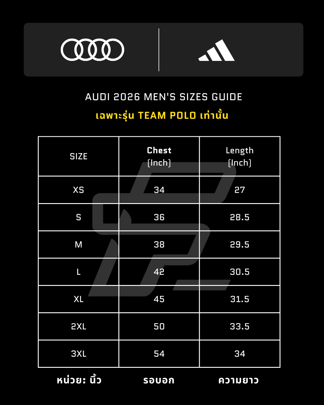 Audi F1 Team adidas 2026 Team Polo