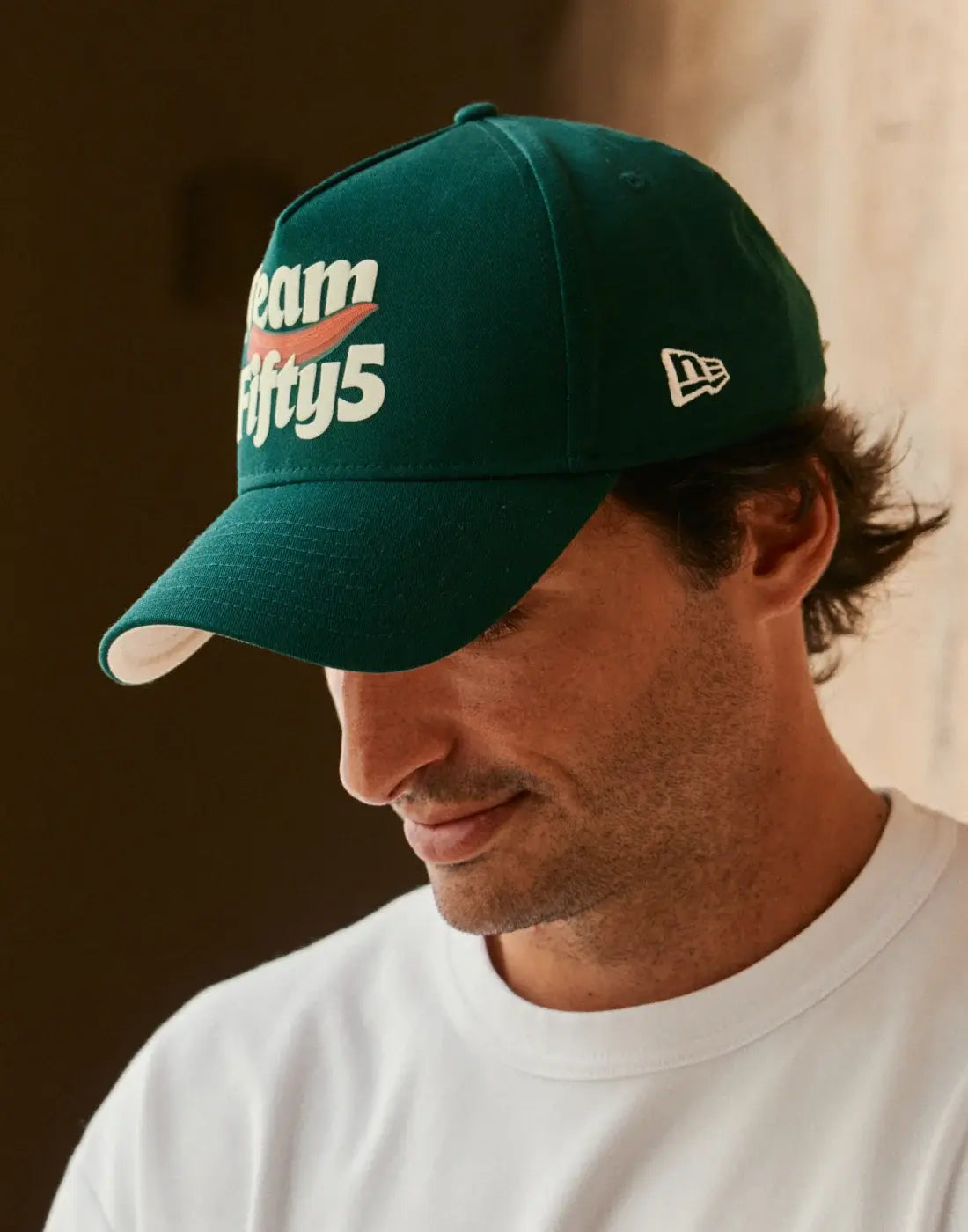 TEAM FIFTY5 Puff Print 9Forty Cap A-Frame - Dark Green