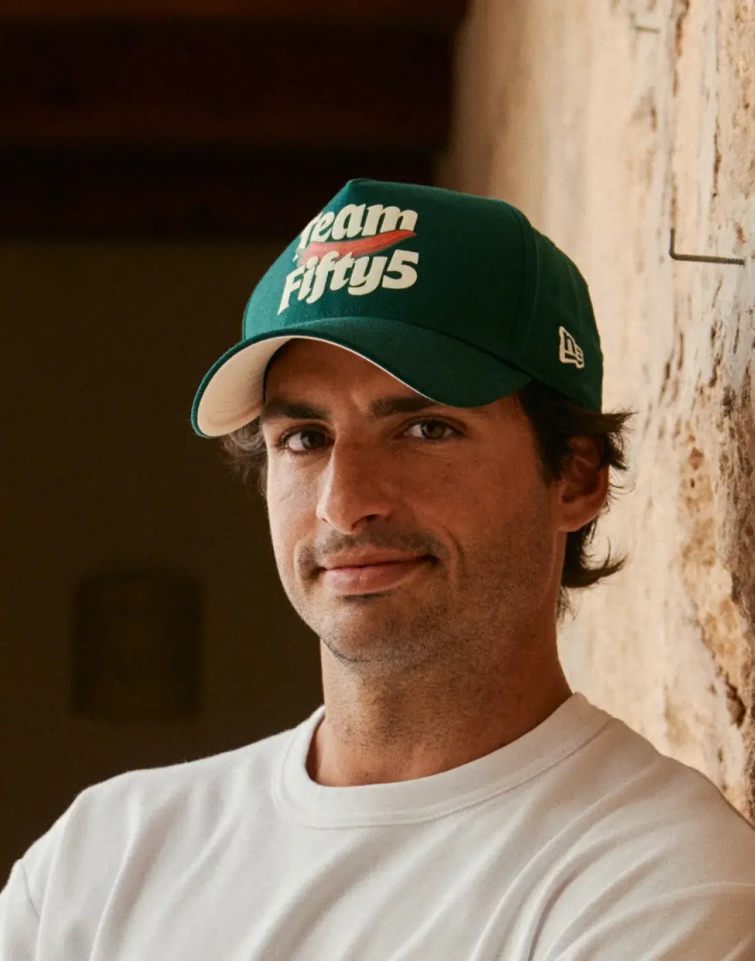 TEAM FIFTY5 Puff Print 9Forty Cap A-Frame - Dark Green