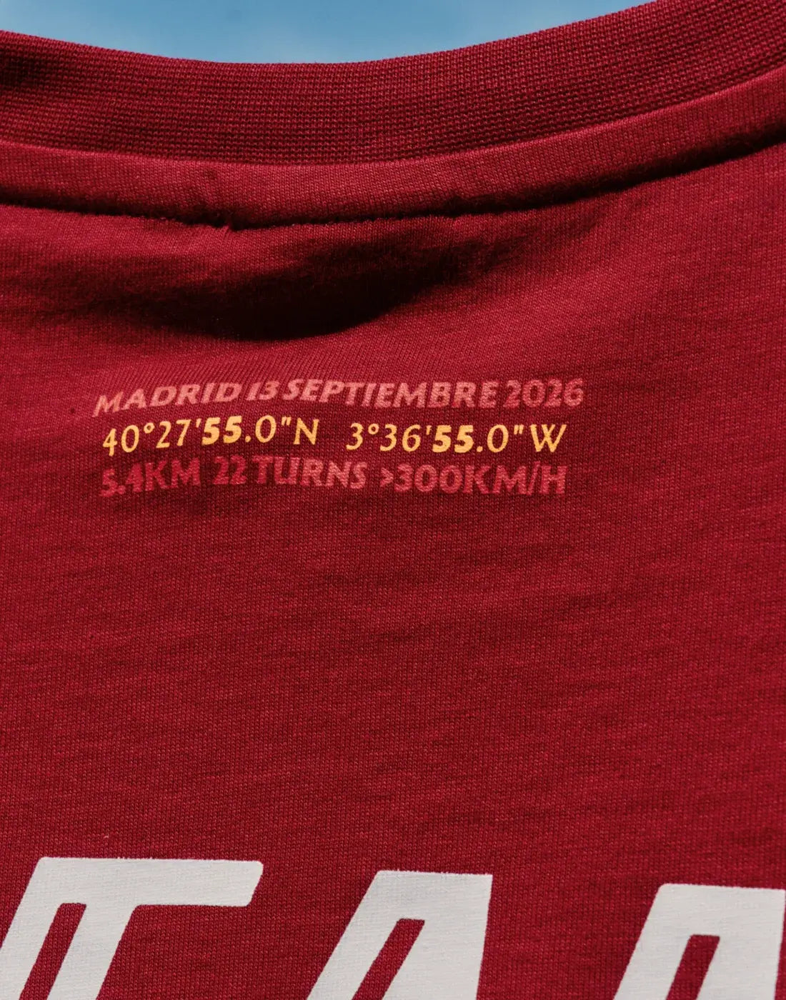 TEAM FIFTY5 Madrid Oversized Tee - Dark Red