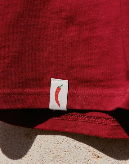 TEAM FIFTY5 Madrid Oversized Tee - Dark Red