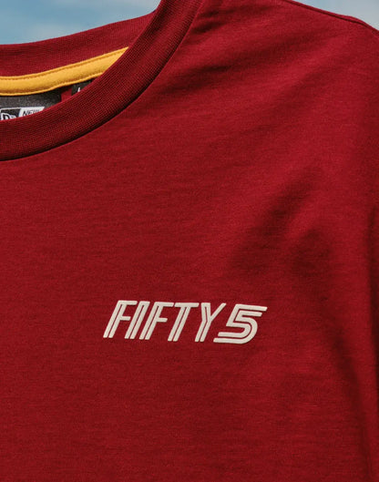 TEAM FIFTY5 Madrid Oversized Tee - Dark Red