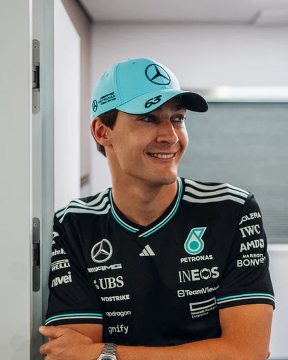 Mercedes-AMG F1 adidas 2025 Team George Russell Driver Cap - Blue