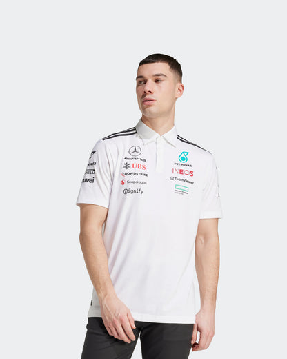 Mercedes-AMG F1 2025 Team Polo  - White