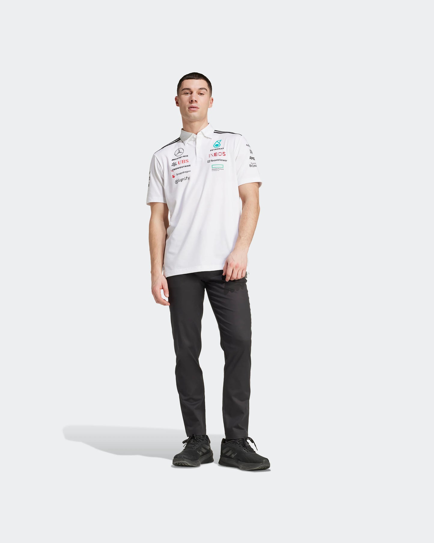 Mercedes-AMG F1 2025 Team Polo  - White