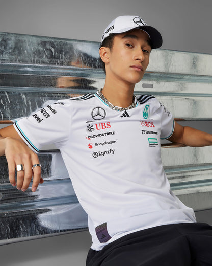 Mercedes-AMG F1 2025 Team Driver Jersey Authentic - White