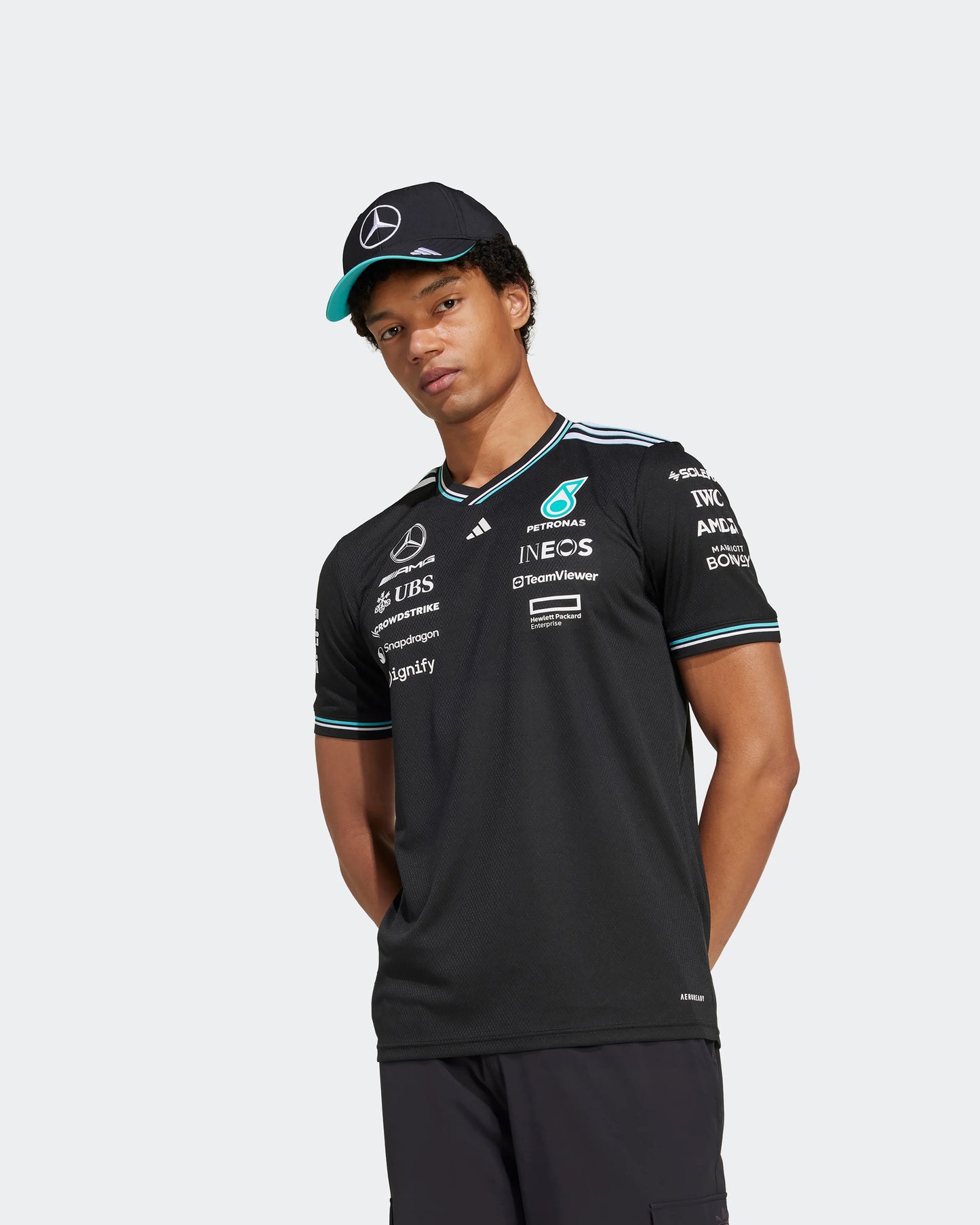 Mercedes-AMG F1 2025 Team Driver Jersey Authentic - Black