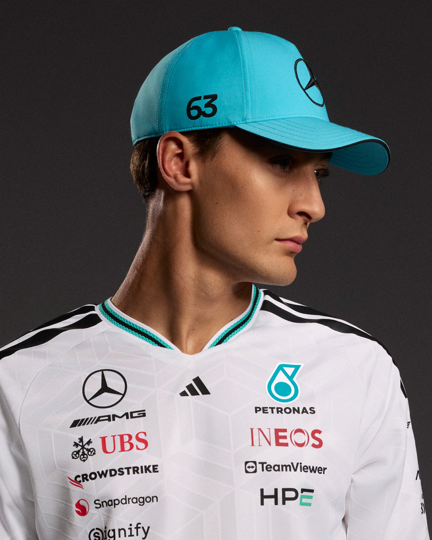 Mercedes-AMG F1 adidas 2026 George Russell Cap - Samba Blue