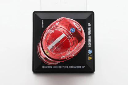 Scuderia Ferrari Charles Leclerc 2024 Singapore GP 1:5 Model Helmet