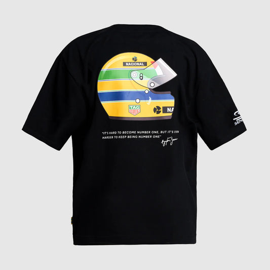 TAG Heuer x Senna Oversize Badge Tee - Black