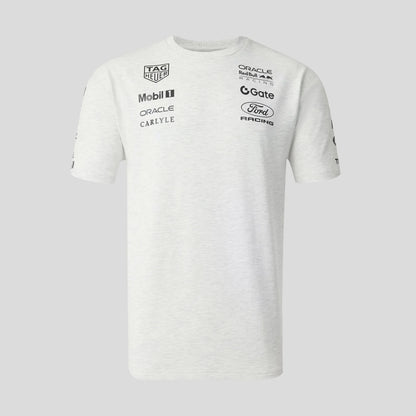 Red Bull Racing F1 2026 Classic Team T-Shirt - White Marl