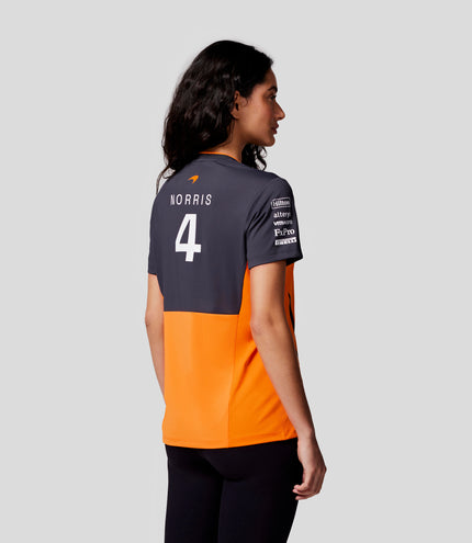 McLaren Women's 2024 Lando Norris Driver T-shirt - PAPAYA/PHANTOM