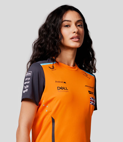 McLaren Women's 2024 Lando Norris Driver T-shirt - PAPAYA/PHANTOM