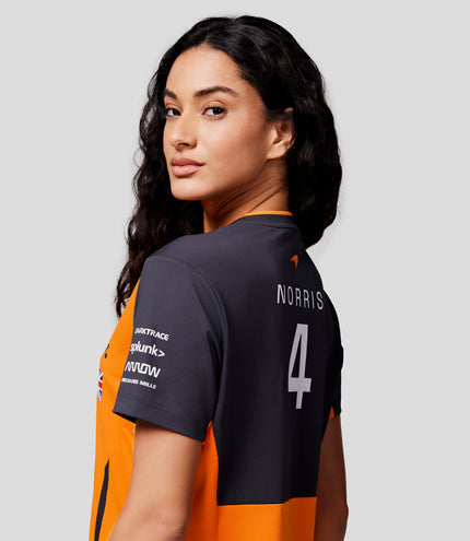 McLaren Women's 2024 Lando Norris Driver T-shirt - PAPAYA/PHANTOM