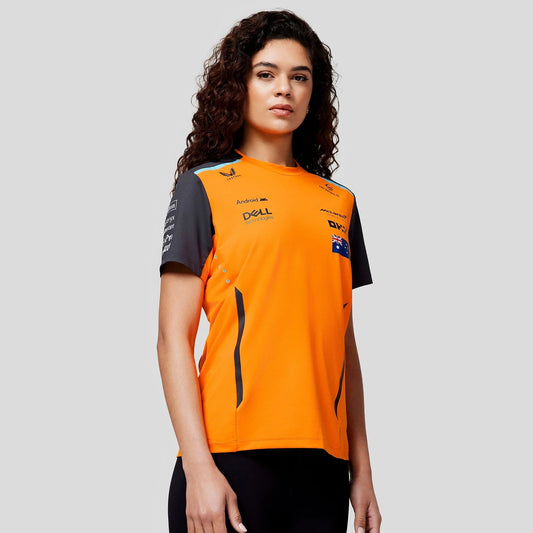 McLaren Women's 2024 Oscar Piastri Driver T-shirt - PAPAYA/PHANTOM