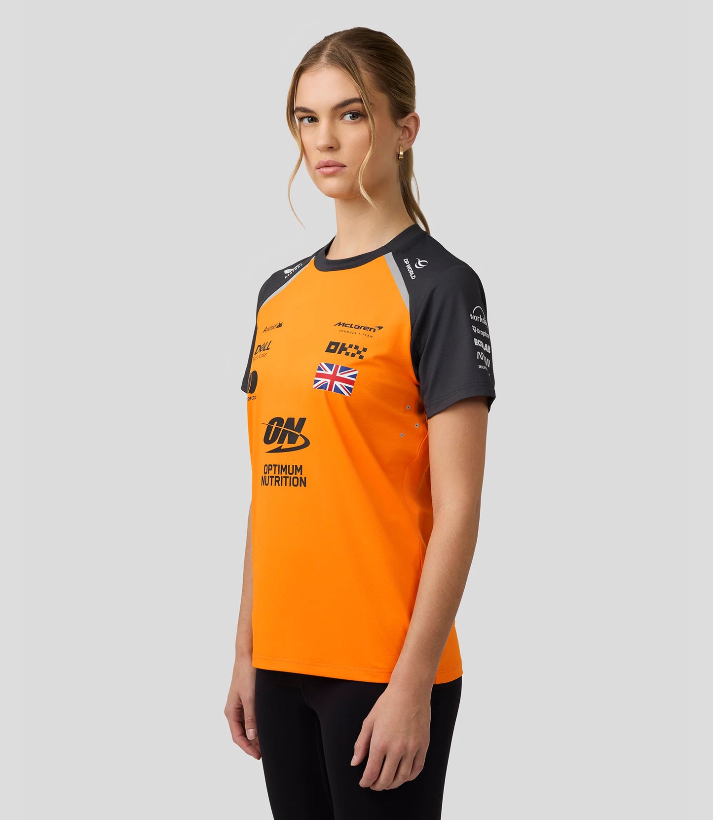 McLaren F1 2025 Women's Lando Norris Team T-Shirt - PAPAYA