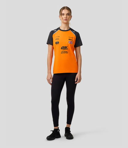 McLaren F1 2025 Women's Lando Norris Team T-Shirt - PAPAYA