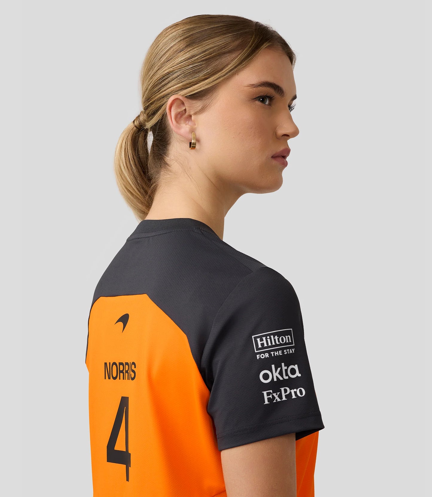 McLaren F1 2025 Women's Lando Norris Team T-Shirt - PAPAYA