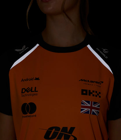 McLaren F1 2025 Women's Lando Norris Team T-Shirt - PAPAYA