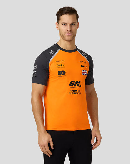 McLaren F1 2025 Men's Lando Norris Team T-Shirt - PAPAYA