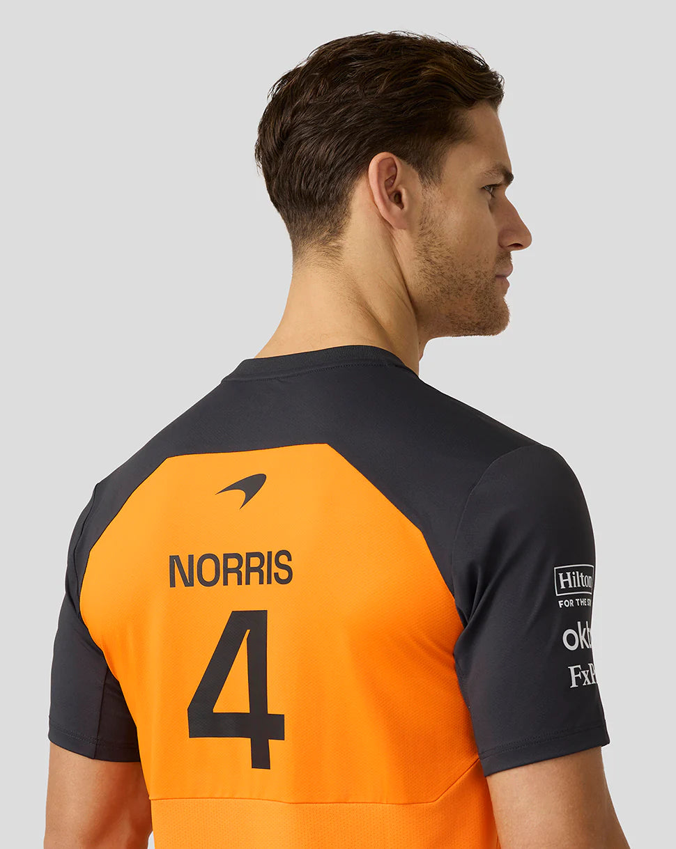 McLaren F1 2025 Men's Lando Norris Team T-Shirt - PAPAYA