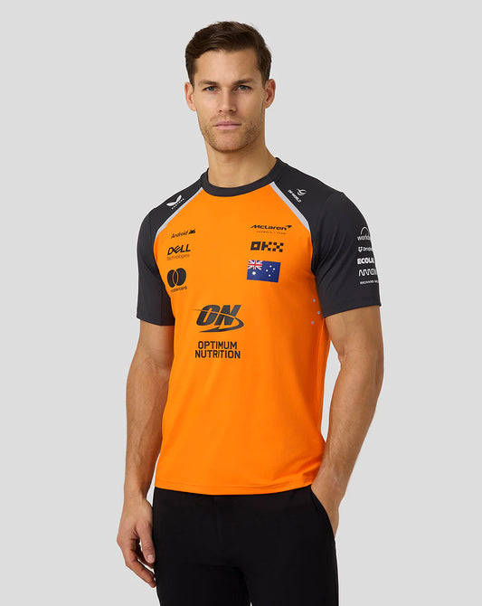 McLaren F1 2025 Men's Oscar Piastri Team T-Shirt - PAPAYA